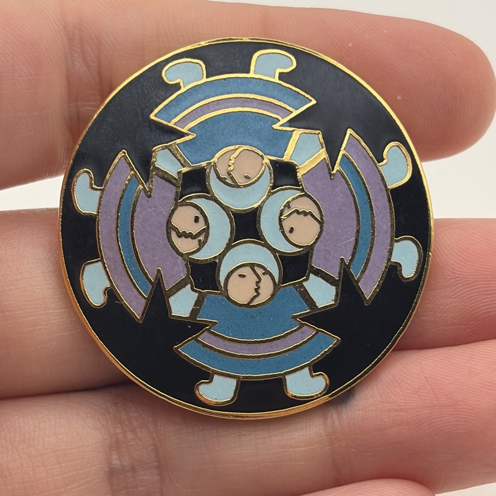 Vintage Barbara Lavallee Alaska Artist Artique LTD Cloisonné Lapel Hat Pin